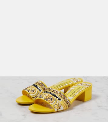 Majolica embroidered mules | Dolce&Gabbana