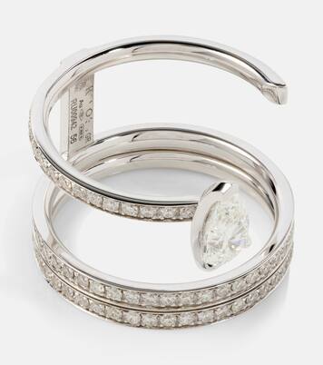 Anello Serti Sur Vide in oro bianco 18kt con diamanti | Repossi
