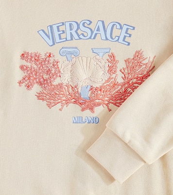 Sudadera de jersey de algodón con logo | Versace Kids