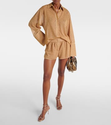 Shorts Lumière in lamé | Oséree