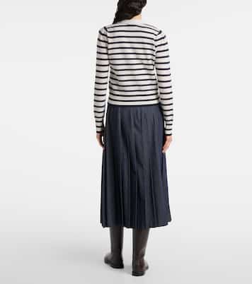 Cardigan Solene in cashmere a righe | Veronica Beard