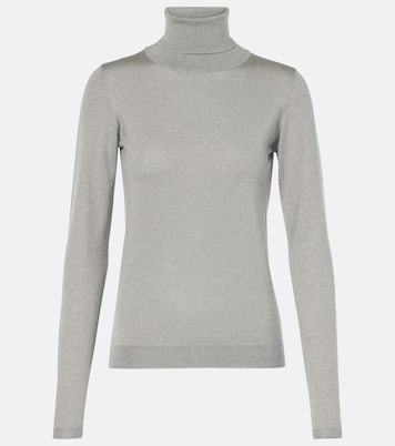 Jersey de cuello alto de cachemir y seda | Brunello Cucinelli