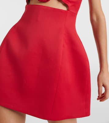 Miniabito in misto lana con cut-out | Magda Butrym