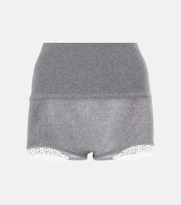 Shorts in cahsmere con pizzo a vita alta | Magda Butrym