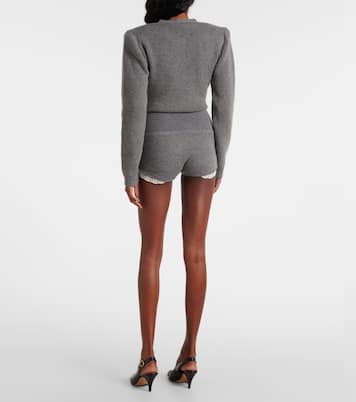 Shorts in cahsmere con pizzo a vita alta | Magda Butrym