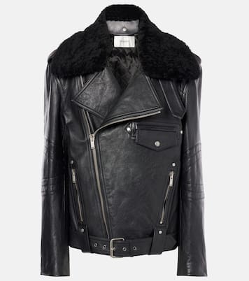 Lederjacke mit Shearling | Saint Laurent
