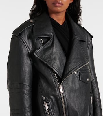 Lederjacke mit Shearling | Saint Laurent
