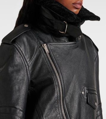 Lederjacke mit Shearling | Saint Laurent
