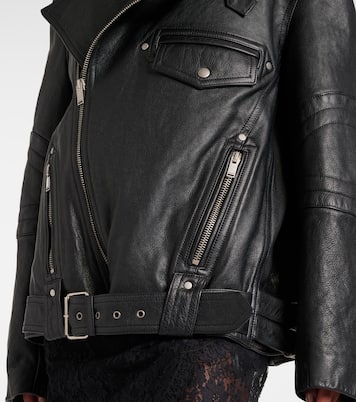 Lederjacke mit Shearling | Saint Laurent
