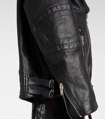 Lederjacke mit Shearling | Saint Laurent