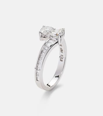 Anello Saturn in oro bianco 18kt con diamanti | Anita Ko
