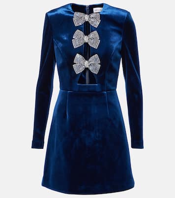 Abito corto Vivicia in velluto con cut-out | Rebecca Vallance
