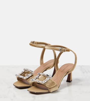 Sandales en velours à ornements | Dolce&Gabbana