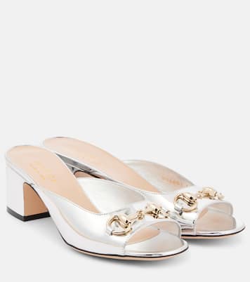 Mules Lady Horsebit in pelle | Gucci