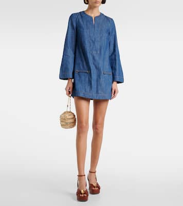 Túnica Wylie de denim | Zimmermann