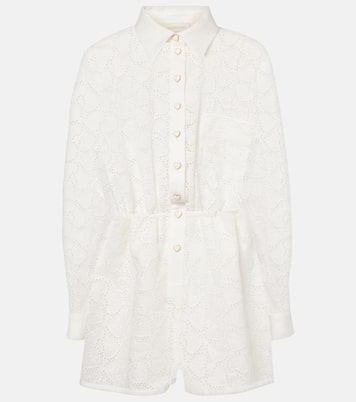 Combi-short Crush Embroidered en lin | Zimmermann