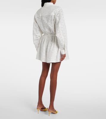 Combi-short Crush Embroidered en lin | Zimmermann