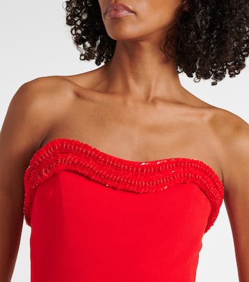 Saskia strapless crêpe minidress | Simkhai