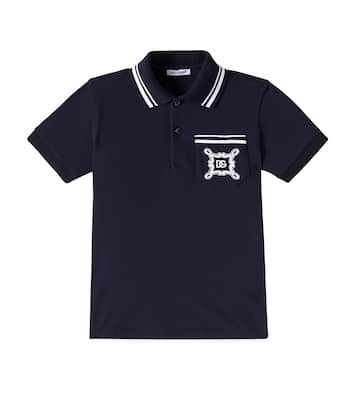 Polo Bandana en piqué de algodón | Dolce&Gabbana Kids