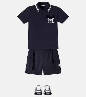 Polo Bandana en piqué de algodón | Dolce&Gabbana Kids