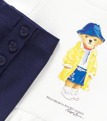 طقم من سويت شيرت وبنطلون رياضي لمولود Polo Bear | Polo Ralph Lauren Kids