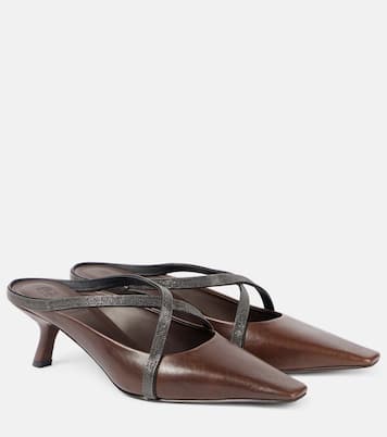 Mules in pelle | Brunello Cucinelli