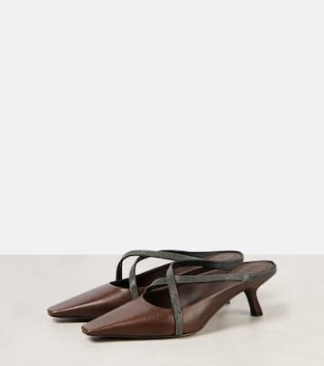 Mules in pelle | Brunello Cucinelli