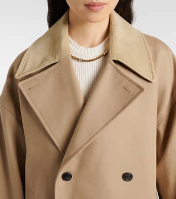 Cappotto Garden in twill di cotone con suede | Róhe