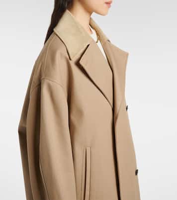 Cappotto Garden in twill di cotone con suede | Róhe