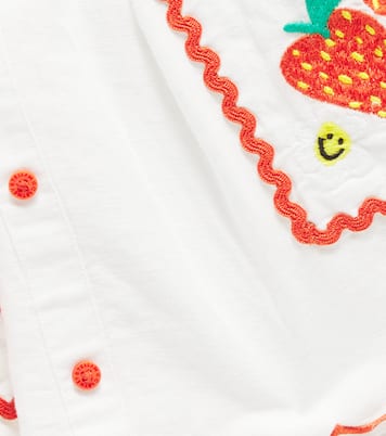 Bestickter Rock aus Leinen und Baumwolle | Stella McCartney Kids