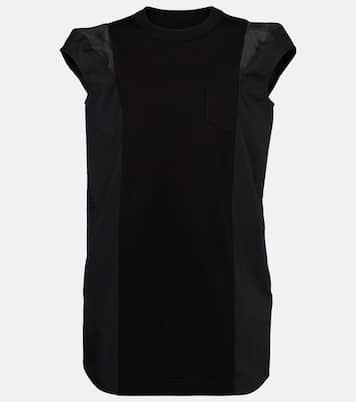 Minikleid aus Jersey und Popeline | Sacai