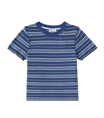 T-shirt in cotone e lino a righe | Scotch & Soda Kids