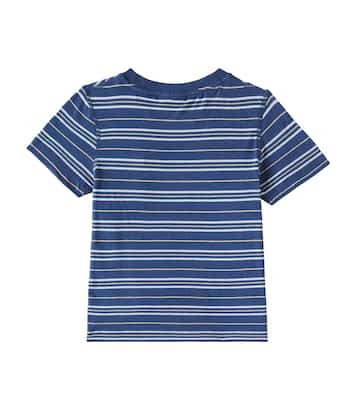 T-shirt in cotone e lino a righe | Scotch & Soda Kids