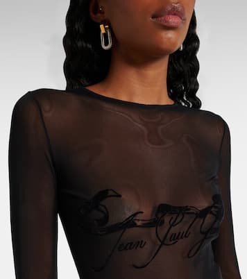 Top Tattoo Collection in mesh | Jean Paul Gaultier