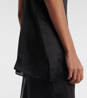 Top Talsie in organza di seta | Khaite