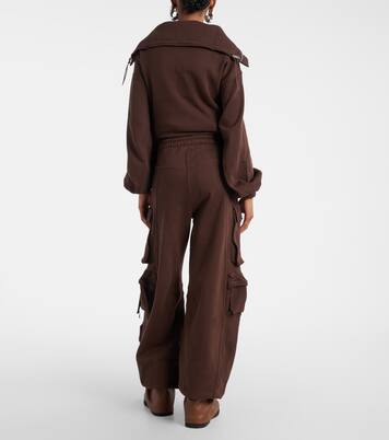 Fern cotton fleece cargo pants | The Attico