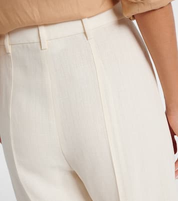 Hose Bob aus Leinen-Crêpe | Loro Piana