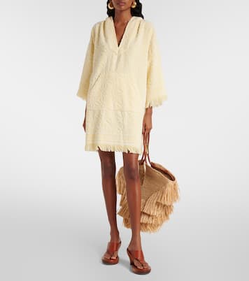 Vestido corto Coco de felpa de algodón | Zimmermann