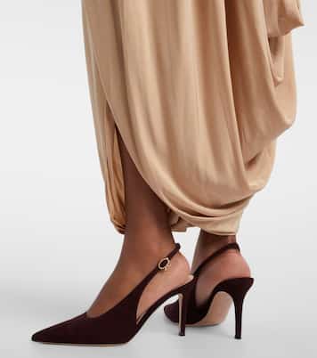 حذاء سلينغ باك من الجلد السويدي Robbie | Gianvito Rossi