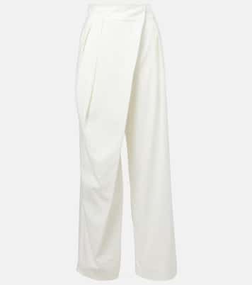 Weite High-Rise-Hose aus Baumwoll-Twill | Loewe