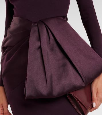 Kori bow-detail off-shoulder gown | Solace London