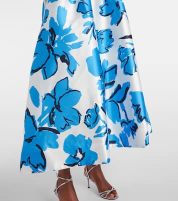 Vestido midi Sapphira floral con cinturón | Rebecca Vallance