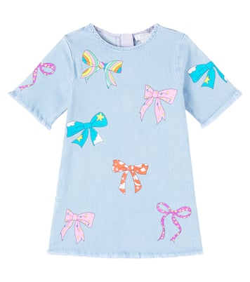 Bedrucktes Kleid aus Denim | Stella McCartney Kids