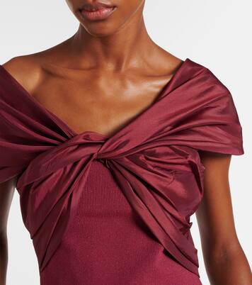 Top Celiana de punto con organza | Simkhai