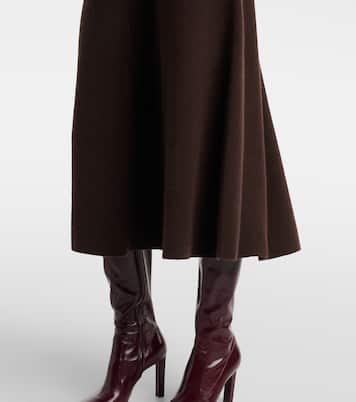 Wool and cashmere midi skirt | Jardin des Orangers