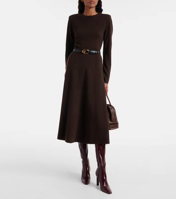Wool and cashmere midi skirt | Jardin des Orangers