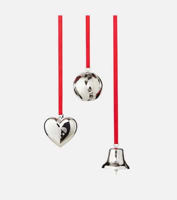 Set of 3 palladium-plated ornaments | Georg Jensen