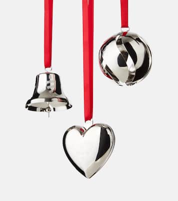 Set of 3 palladium-plated ornaments | Georg Jensen