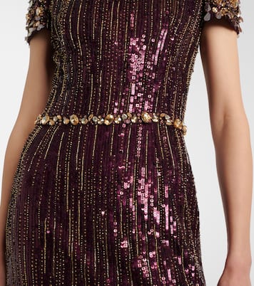 Ninetta sequined gown | Jenny Packham