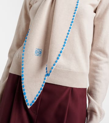 Scarf-detail wool sweater | Loewe
